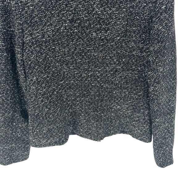 Lafayette 148 Blazer Women 2 Black White Tweed Snap Button Raw Hem Office Career - Picture 9 of 12